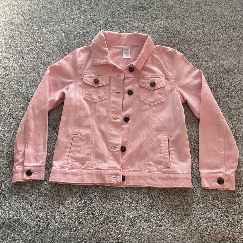 Carter’s Girls Pink Jean Jacket - Size 7
